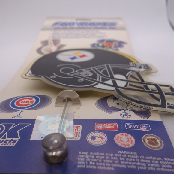 Pittsburgh Steelers Magnetic Sticker & Fan Waves Suction Cup Mounted Window Sign - Picture 5 of 11